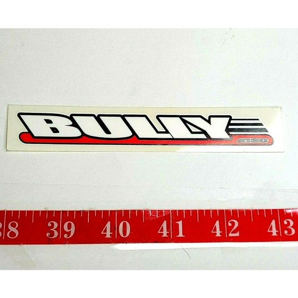 Bully Other - Vintage NOS Red BULLY 4130 Decal Sticker Old School BMX Bike Bicycle